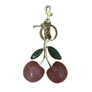 Coach Pink Cherry Keychain